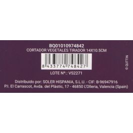 Quttin Cortador de Alimentos Manual con Tirador 500ml 14 x 10.5 cm (12 Unidades)