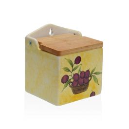 Salero con Tapa Versa Cerámica Bambú Dolomita Oliva 10 x 12,5 x 11 cm Precio: 8.49999953. SKU: B1E7ZNN8HS