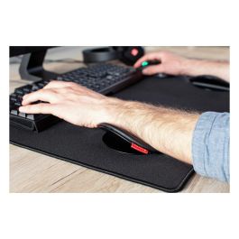 Cherry Reposamuñecas Deslizante Ergo, Soporte Ergonómico para Ratón y Teclado, Mejora Postura y Reduce Tensión Muscular, Cuero Sintético, Ambidiestro