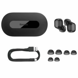 Auriculares con Micrófono Baseus Negro