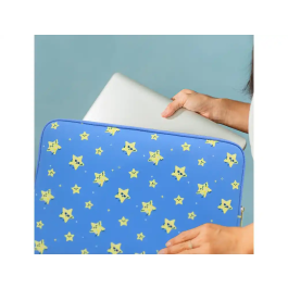 Mr.Wonderful Funda para portátil 12" estrellas, protección acolchada y diseño alegre
