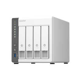 QNAP TS-433-4G Servidor NAS 4 Bahías 3.5"/2.5" 4GB RAM Quad-Core 2.0GHz 2.5GbE Torre para Nube Privada Precio: 429.50000038. SKU: S55157546