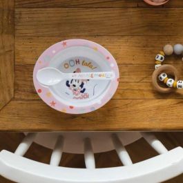 Thermobaby THE3023190133669 Pack Comida Minnie 2ª Edad con 3 Platos, 1 Taza y 1 Cuchara