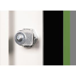 Digitus DN-19 D-12-U Puerta frontal de cristal para armario mural 19" 12U, gris, de vidrio y metal con cierre