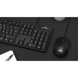 Bluestork THE3760162064902 Teclado Media Office con Cable Azerty Negro Compatible con Windows
