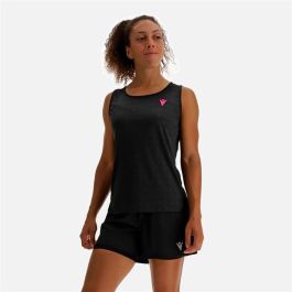 Camiseta para Mujer sin Mangas Macron Start Cb Negro Pádel XL