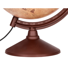 Liderpapel Globo Terraqueo con Luz Físico y Político Estilo Antiguo, Diámetro 26 cm, Esfera Educativa para Hogar y Escuela