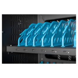 Digitus Carrito de Carga Móvil para 30 Portátiles/Tablets hasta 15.6 Pulgadas con USB-A, Negro