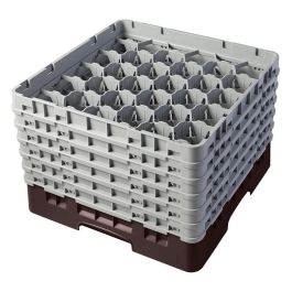 CAMBRO - 30S1114-167 - Cesta de lavado 30 comp. 6 alturas - 7,84 cm Ø máx. - alt. máx. 29,9 cm - 50 x 50 x 34,9 cm - Castaño Precio: 125.94999989. SKU: B1H8TY353K
