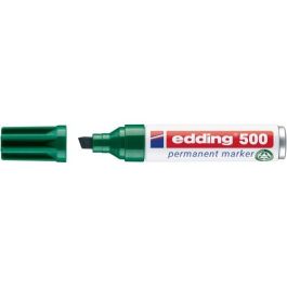 Edding Marcador Permanente 500 Verde Punta Biselada 7mm Rotulador Recargable Resistente al Agua y Luz Precio: 27.69000058. SKU: S8421310