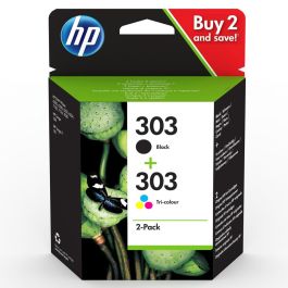HP 303 Cartuchos de Tinta Negra + Tricolor (CMY) para Envy Photo 6230, 7130, 7134, 7830 - Pack 4 Colores Precio: 43.79000043. SKU: S5603547