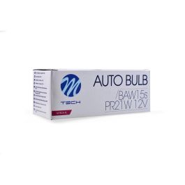 M-Tech Lámpara Z96 PR21W BAW15S 12V 21W Rojo 10 Unidades