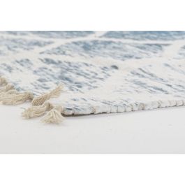 DKD Home Decor Alfombra Árabe Atusa Azul Blanco 230 x 160 cm
