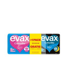 Evax Cottonlike Compresas Pack Día con Alas 32 uds + Noche con Alas 11 uds para Protección y Confort Precio: 5.89000049. SKU: B14J4LQQ59