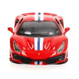 BURAGO Ferrari 488 Pista Coche a Escala 1:24 con Apertura Manual de Puertas - Juguete para Niños +3 Años