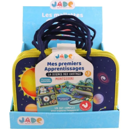 MGM Bolsa de actividades espaciales Montessori JADE Juego educativo para niños Viajes Sensorial Diseño francés