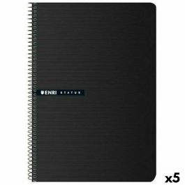 Cuaderno ENRI Status 100 Hojas A4 Negro (5 Unidades) Cuaderno ENRI Status 100 Hojas A4 Negro (5 Unidades) Precio: 24.50000014. SKU: S8421453