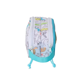 Portatodo Doble Safta Azul Blanco 21 x 8 x 6 cm 3D