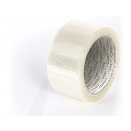 Q-connect Cinta Adhesiva Polipropileno Transparente 66m x 75mm Precinto Embalaje