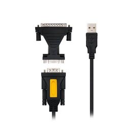 Nanocable 10.03.0002 Cable Conversor USB-A a Serie RS232 DB9 Macho con Adaptador DB25 para Impresora 1.8m Negro Precio: 12.50000059. SKU: S0215103
