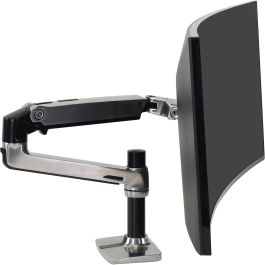 Ergotron LX Desk Mount LCD Arm para Monitor hasta 34" y 11.3 kg - Soporte de Escritorio Inclinable y Giratorio Negro