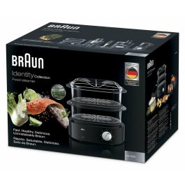 Braun FS 5100 Vaporera 850W Turbo vapor rápido 45s - 2 cestas BPA-Free 3.1L, tazón arroz 2L y temporizador autoapagado Braun FS 5100 Vaporera 850W Turbo vapor rápido 45s - 2 cestas BPA-Free 3.1L, tazón arroz 2L y temporizador autoapagado