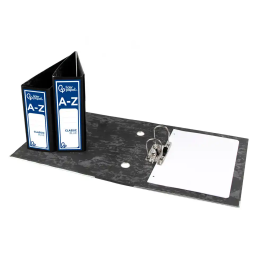 Liderpapel Archivador de Palanca Classic Blue Lomo 80mm Negro Compresor Metálico