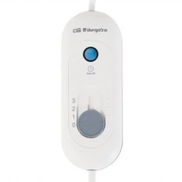 Orbegozo Manta Eléctrica MAH 2050 Gris y Blanca 200x170 cm Calienta Al Instante 3 Niveles Temperatura Calor Uniforme Lavable 120W