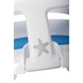 Dreambaby Asiento de Baño Súper Cómodo con Indicador de Temperatura, Apertura Frontal, 6-24 meses hasta 13 kg, Blanco