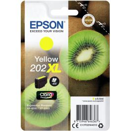 Epson C13T02H44010 202XL Kiwi Tinta Amarillo Claria Premium, Alto Rendimiento (XL), 8.5ml, 650 páginas