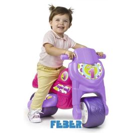 Feber Motofeber Sprint 1 Correpasillos Rosa para Niños de +18 Meses. Juguete de Empuje de 62 cm, Sin Necesidad de Pilas.