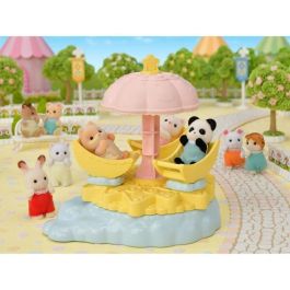 Sylvanian Families Carrusel Estrellado: Juguete con Estrellas Ocultas y Mango Giratorio para Niños y Niñas +3 Años