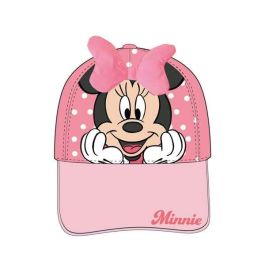 Cerdá Gorra Visera Curva con Aplicaciones Minnie para Niña, Talla 53 cm, Color Rosa, Edad Recomendada 3 Años