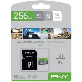 PNY Tarjeta Memoria MicroSDXC Elite 256GB Clase 10 UHS-I U1 V10