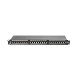 Patch Panel 24 Puertos UTP Categoría 6 Lanberg PPS6-1024-B