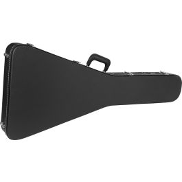 GATOR Estuche Rígido de Madera Deluxe para Guitarra Eléctrica Flying V Negro – Protección Robusta (4,63 kg)