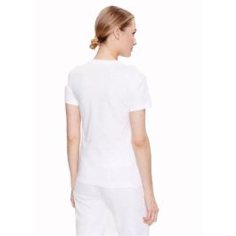 Camiseta de Manga Corta Mujer Converse 10024538-A01 Blanco