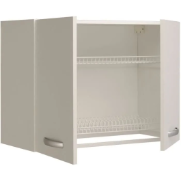 Parisot Mueble de cocina alto con escurridor SPRING239753 L80 x P35,6 x H57,9 cm Blanco