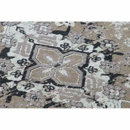 Alfombra Arabe DKD Home Decor Marron Negro 200 x 1 x 200 cm