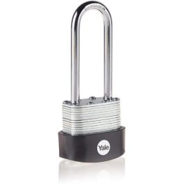 Yale Y125B/40/163/1 Candado exterior de acero laminado 40mm, arco de acero templado 63mm, 3 llaves, para garaje/casetas Precio: 26.49999946. SKU: B1CCDA7Q93