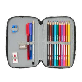 Plumier Escolar Safta Doble Pequeño 29 Piezas Munich Topo 195x125x40 mm Plumier Escolar Safta Doble Pequeño 29 Piezas Munich Topo 195x125x40 mm