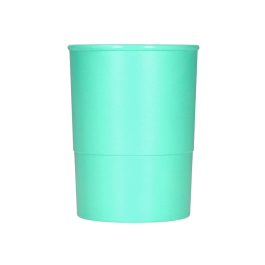 Q-connect Cubilete Portalapices Verde Menta Opaco Plastico Diametro 75 mm Alto 100 mm