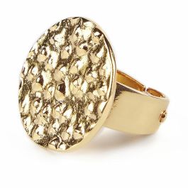 Shabama Anillo SOHO Oro Brillo para Mujer Ajustable con Diseño Minimalista y Placa Redonda con Textura Única Precio: 14.49999991. SKU: B1JNSYTCSW