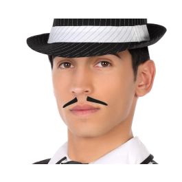 Bigote Fino Negro Estilo Años 20 para Disfraces de Gánster o Charleston Precio: 0.49999983. SKU: S1130157