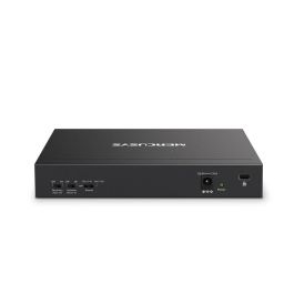 Mercusys MS110P Switch Gestionado Fast Ethernet 10/100 Mbps 10 Puertos RJ45 PoE con Full Duplex, Montaje en Pared, Color Negro
