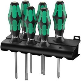 Wera 335/350/367/7 Juego de Destornilladores Kraftform Plus Rack 6 piezas: Phillips, Pozidriv y Ranura Precio: 59.78999983. SKU: B1B86HNQ8B
