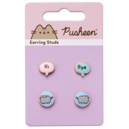 THE CARAT SHOP Set 3 pares pendientes Hi Bye Pusheen esmalte azul/rosa pastel tono dorado aleación de zinc Precio: 9.5000004. SKU: B1HLMECVQN