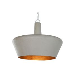 DKD Home Decor Lámpara Techo 1c24 Blanco Dorado 74 x 74 x 50 cm