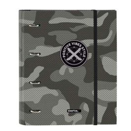 Carpeta de anillas Safta Stone Negro 27 x 32 x 3.5 cm