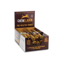 Chewllagen Masticable de Colágeno para Perros Sabor Pollo, 25 cm - Articulaciones, Piel, Pelaje, Digestión (Pack 15 Uds)